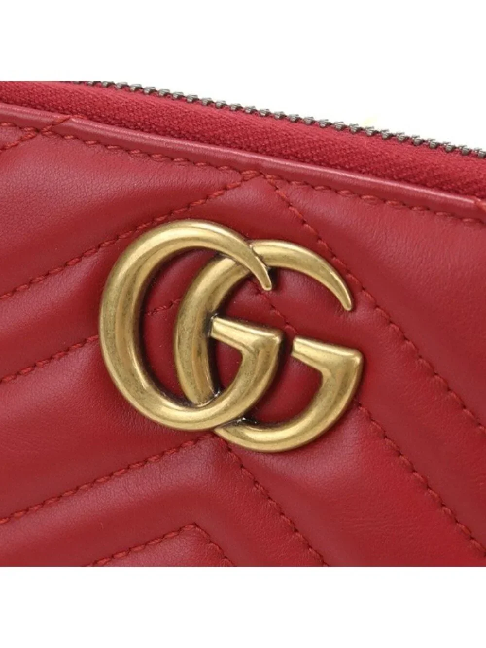 Gucci Zip Around Wallet GG Marmont Quilted Leather - Picture 4 of 5